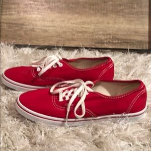 Red Vans Brand New With Tags